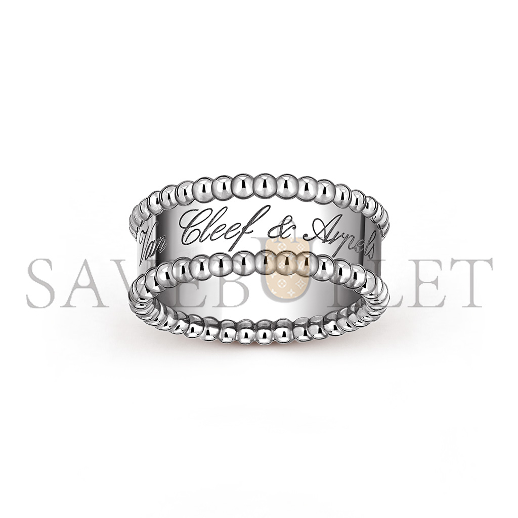 V*N CL*F arpels perlÉe signature ring vcarn32300